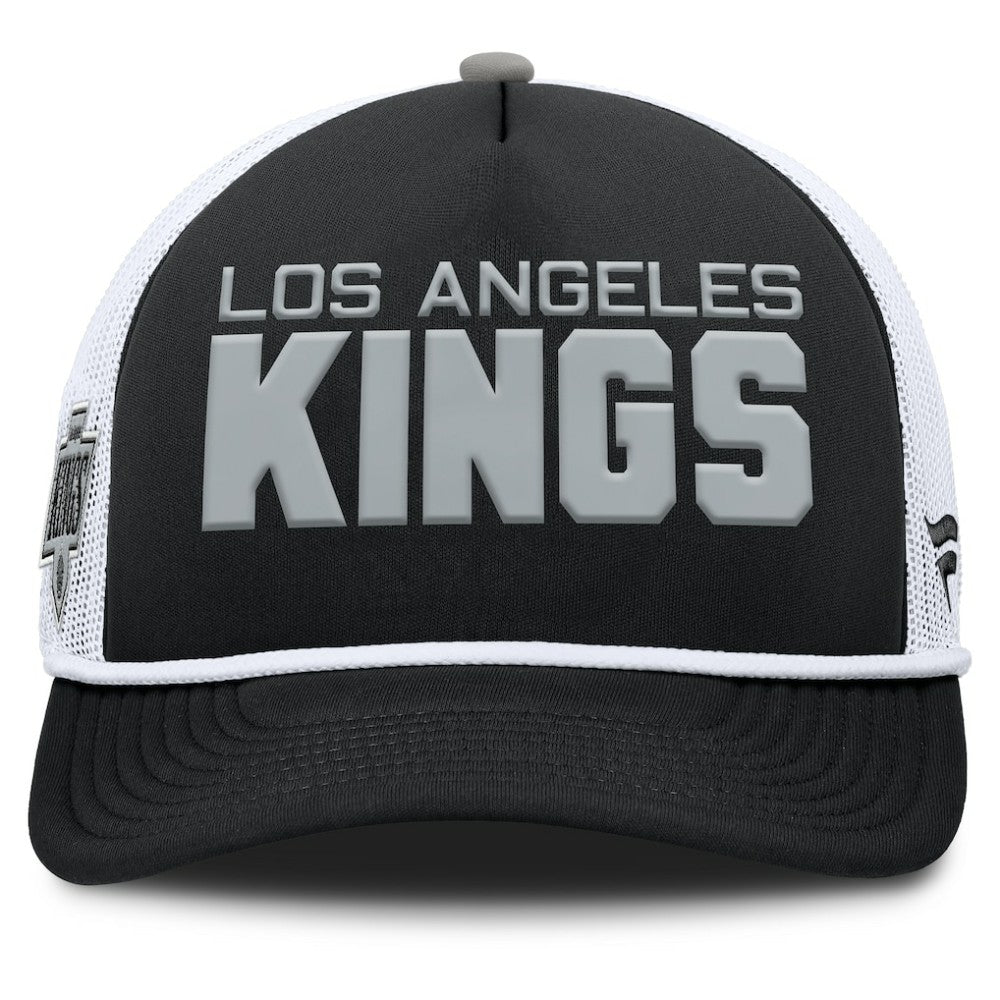 Los Angeles Kings Fanatics Authentic Pro Rink A-Frame Adjustable Hat - Black/White | US 202498893