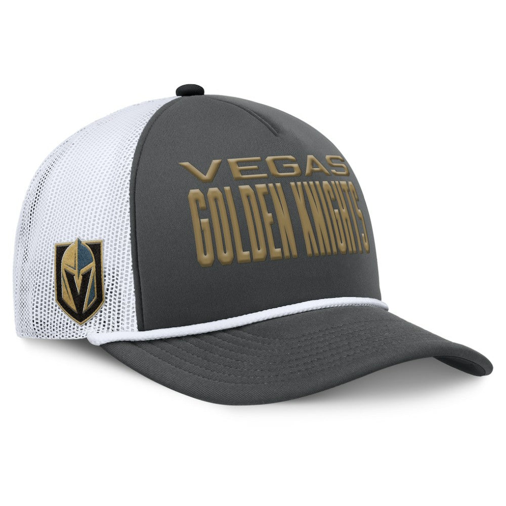 Vegas Golden Knights Fanatics Authentic Pro Rink A-Frame Adjustable Hat - Charcoal/White | US 202498902