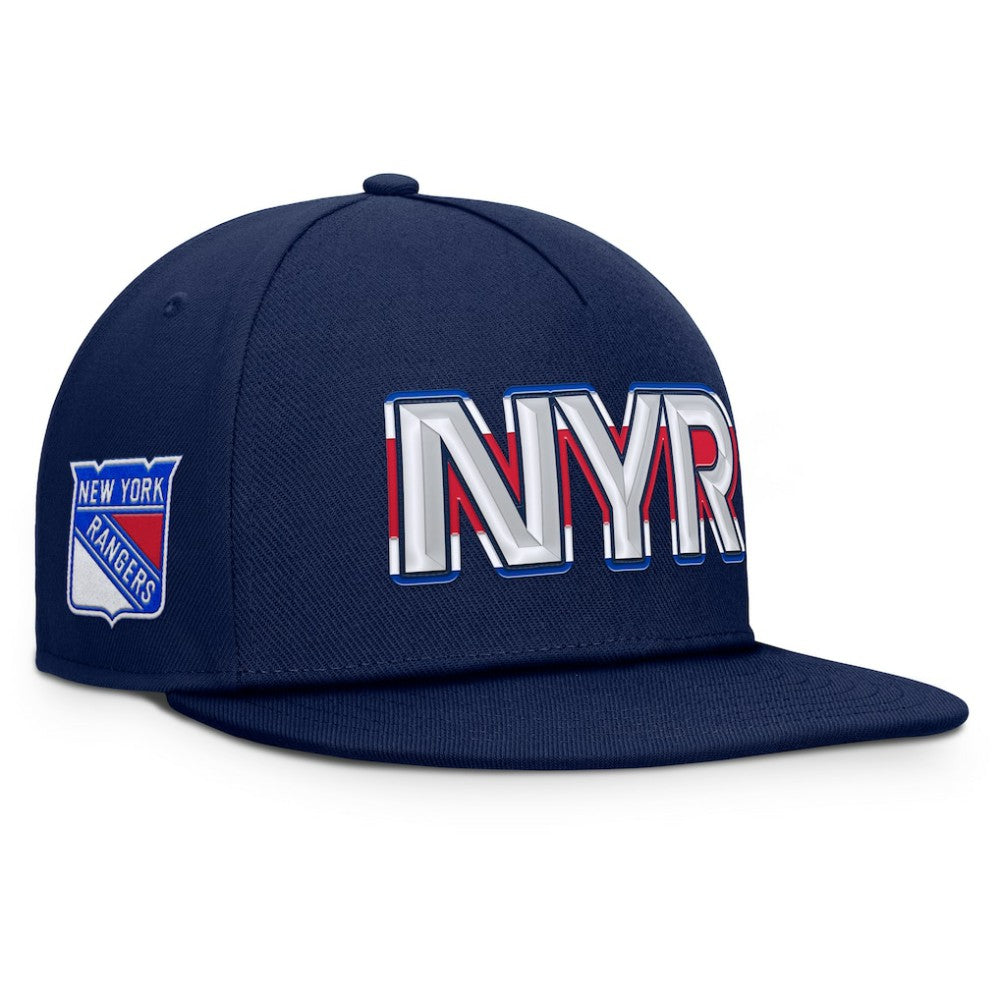 New York Rangers Fanatics Authentic Pro Rink Team Code Snapback Hat - Navy | US 202498908