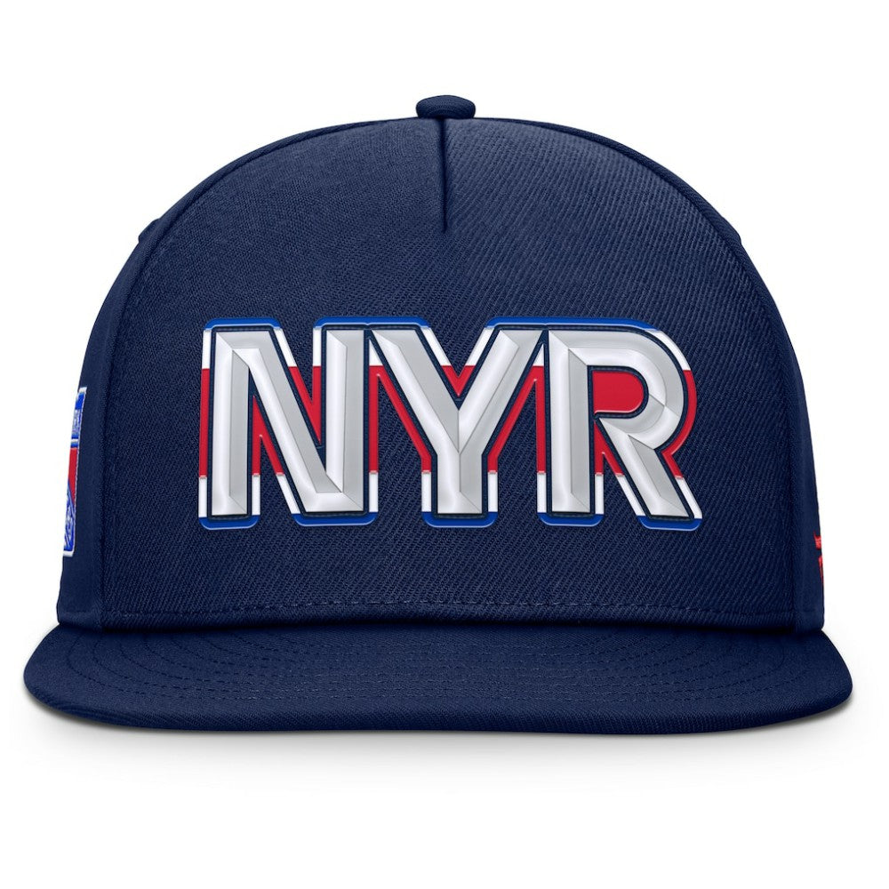 New York Rangers Fanatics Authentic Pro Rink Team Code Snapback Hat - Navy | US 202498908