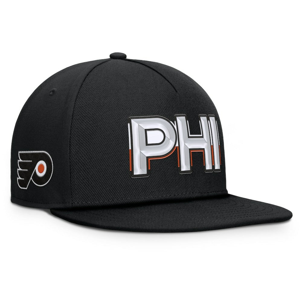 Philadelphia Flyers Fanatics Authentic Pro Rink Team Code Snapback Hat - Black | US 202498911