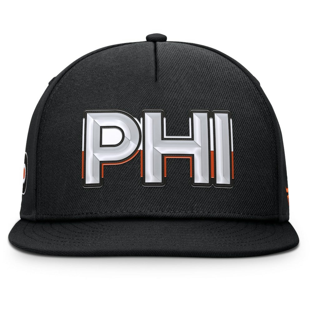Philadelphia Flyers Fanatics Authentic Pro Rink Team Code Snapback Hat - Black | US 202498911