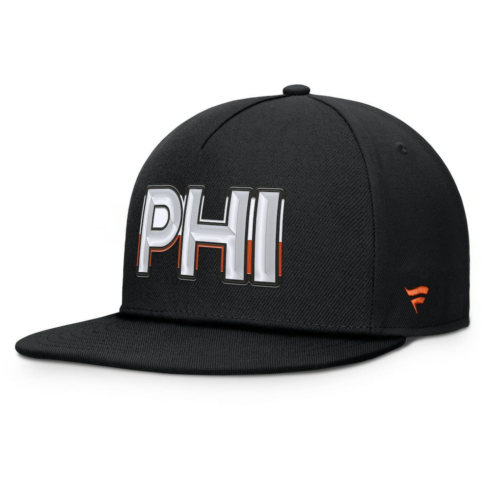 Philadelphia Flyers Fanatics Authentic Pro Rink Team Code Snapback Hat - Black | US 202498911