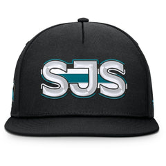 San Jose Sharks Fanatics Authentic Pro Rink Team Code Snapback Hat - Black | US 202498913