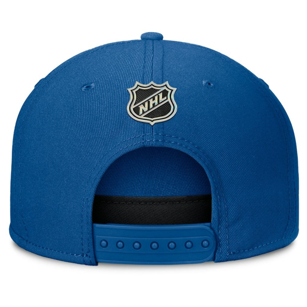 St. Louis Blues Fanatics Authentic Pro Rink Team Code Snapback Hat - Blue | US 202498915