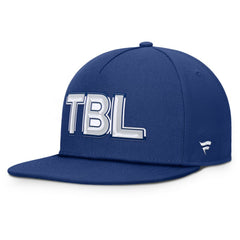Tampa Bay Lightning Fanatics Authentic Pro Rink Team Code Snapback Hat - Blue | US 202498916