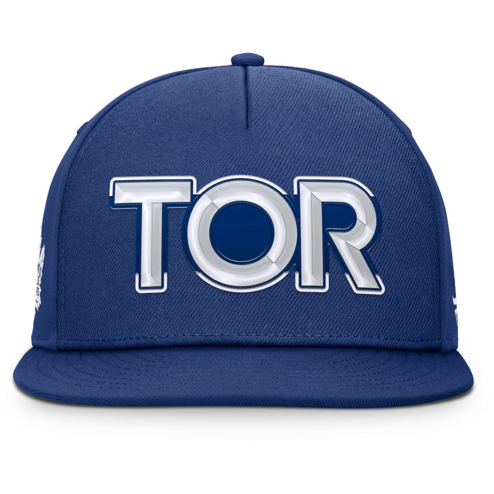 Toronto Maple Leafs Fanatics Authentic Pro Rink Team Code Snapback Hat - Blue | US 202498917
