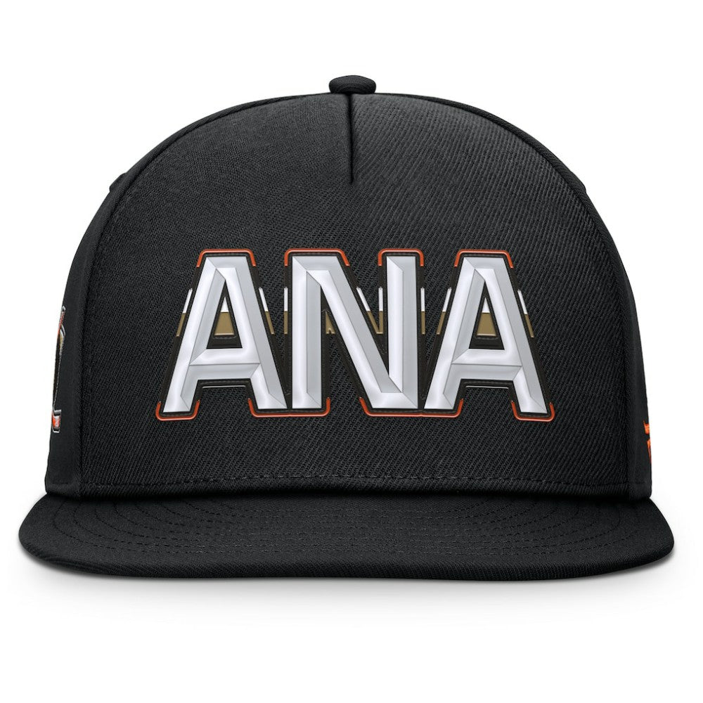 Anaheim Ducks Fanatics Authentic Pro Rink Team Code Snapback Hat - Black | US 202498922