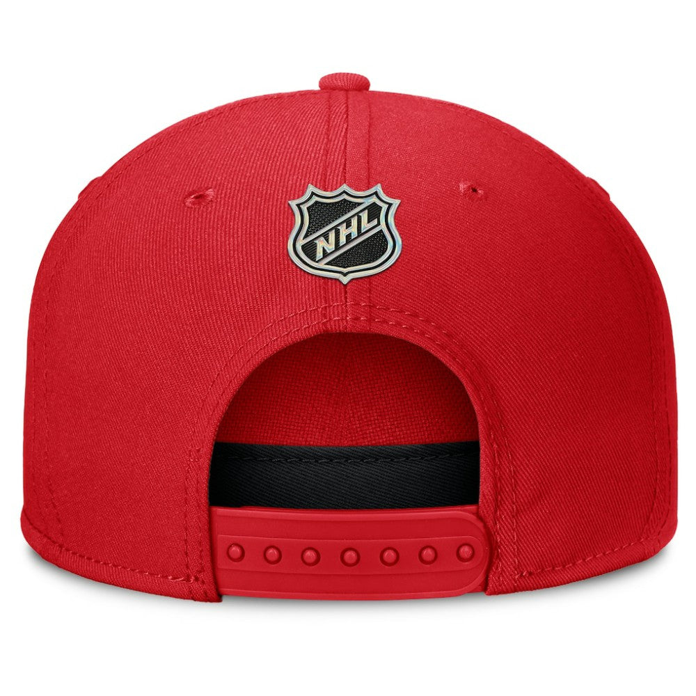 Calgary Flames Fanatics Authentic Pro Rink Team Code Snapback Hat - Red | US 202498925