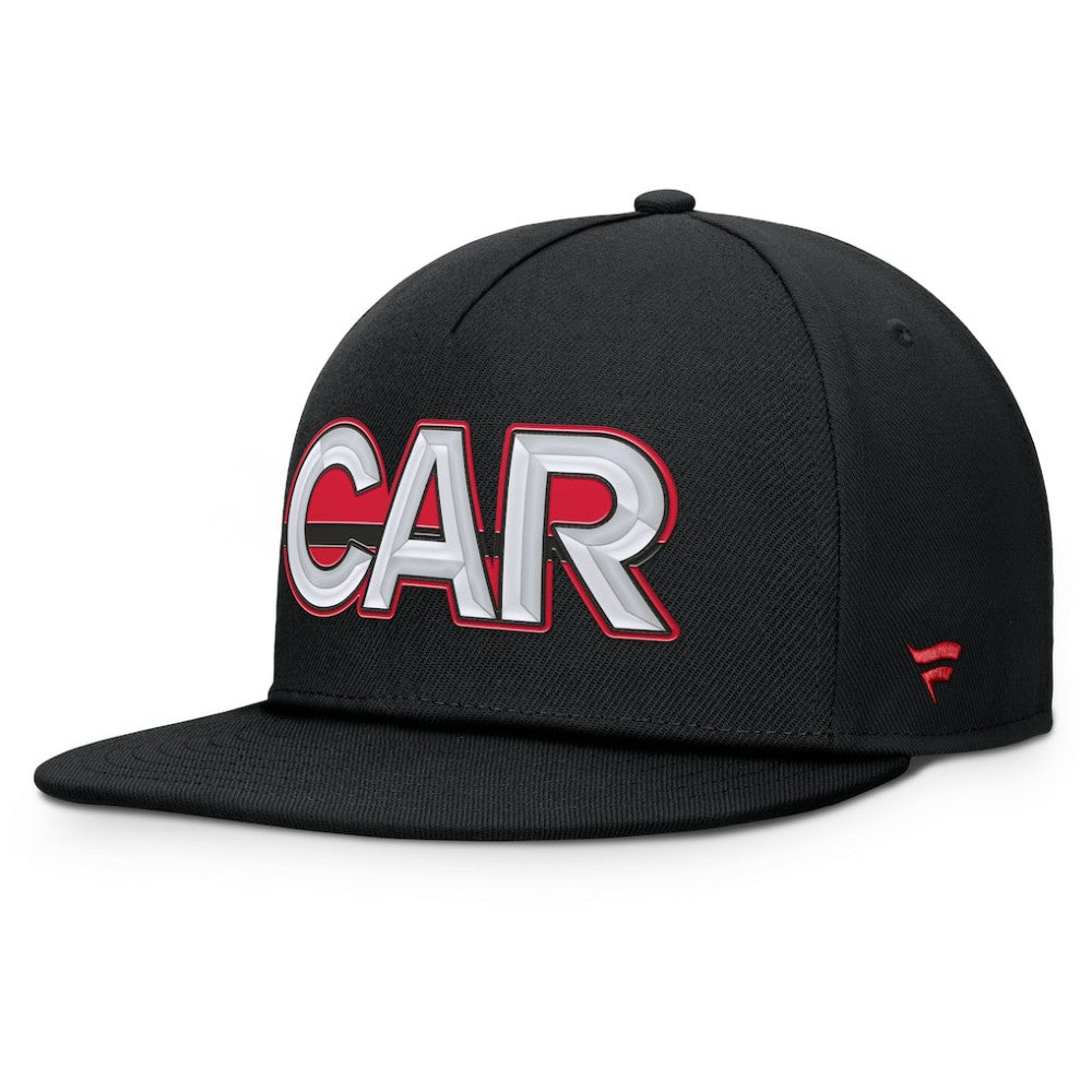 Carolina Hurricanes Fanatics Authentic Pro Rink Team Code Snapback Hat - Black | US 202498926