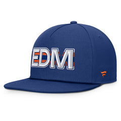 Edmonton Oilers Fanatics Authentic Pro Rink Team Code Snapback Hat - Royal | US 202498928