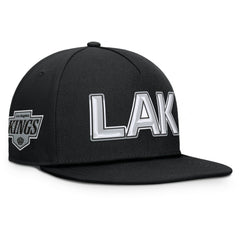 Los Angeles Kings Fanatics Authentic Pro Rink Team Code Snapback Hat - Black | US 202498929