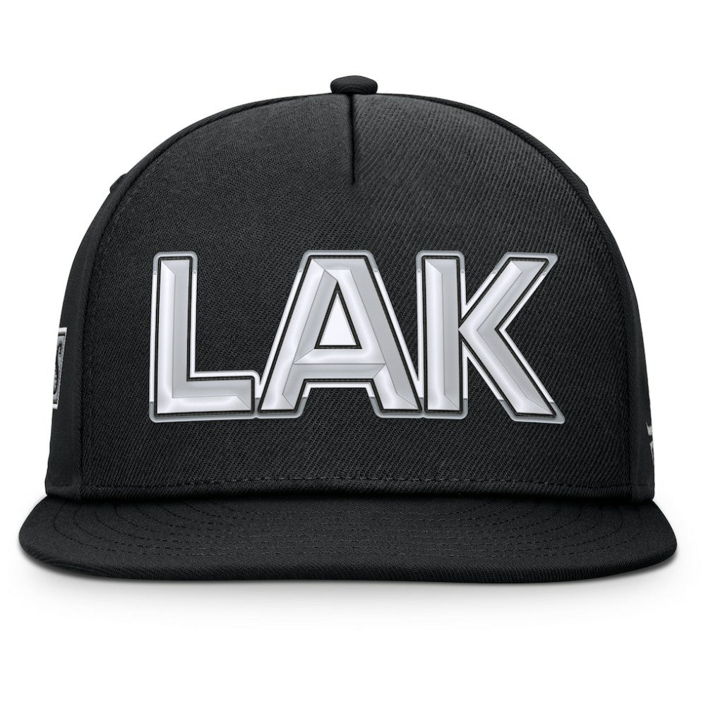 Los Angeles Kings Fanatics Authentic Pro Rink Team Code Snapback Hat - Black | US 202498929