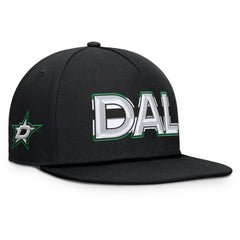 Dallas Stars Fanatics Authentic Pro Rink Team Code Snapback Hat - Black | US 202498933