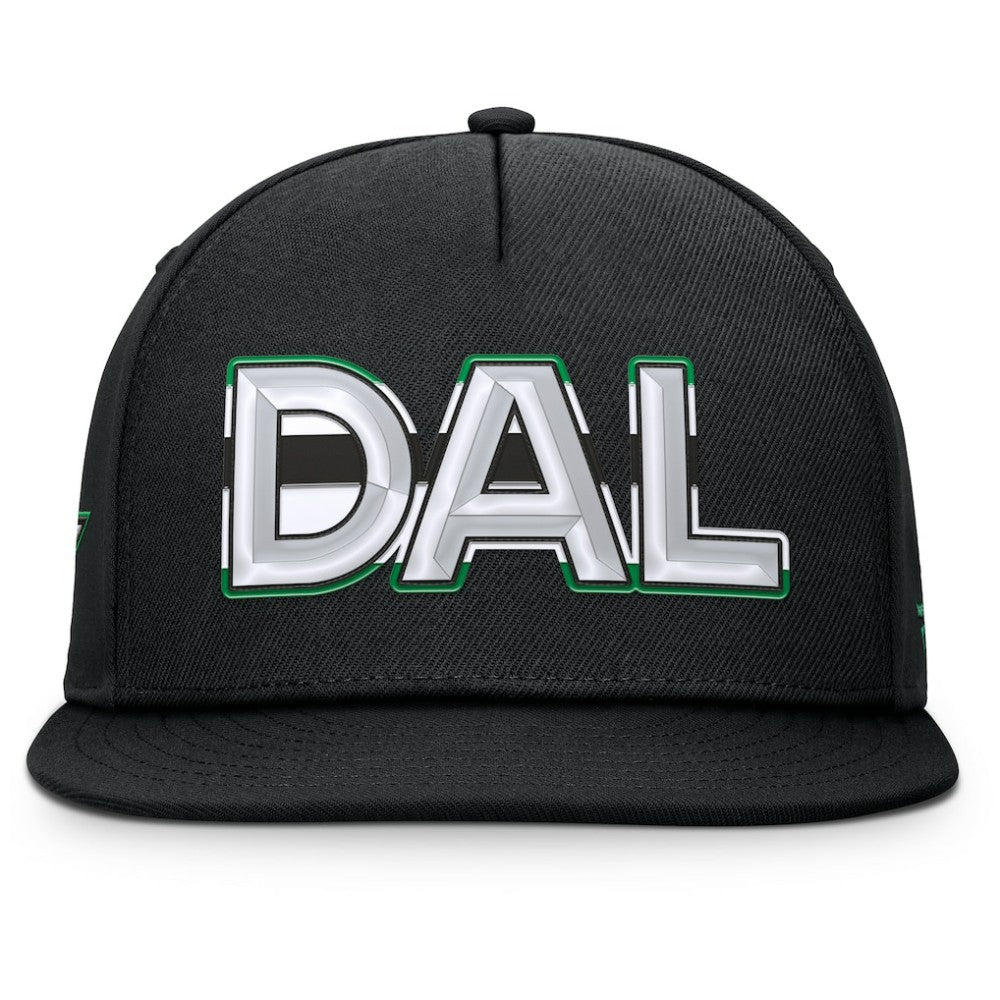 Dallas Stars Fanatics Authentic Pro Rink Team Code Snapback Hat - Black | US 202498933