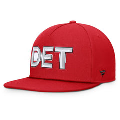 Detroit Red Wings Fanatics Authentic Pro Rink Team Code Snapback Hat - Red | US 202498934