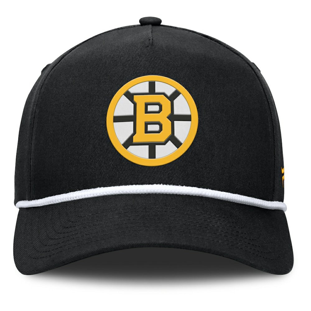 Boston Bruins Fanatics Authentic Pro Rink Roper A-Frame Adjustable Hat - Black | US 202498939