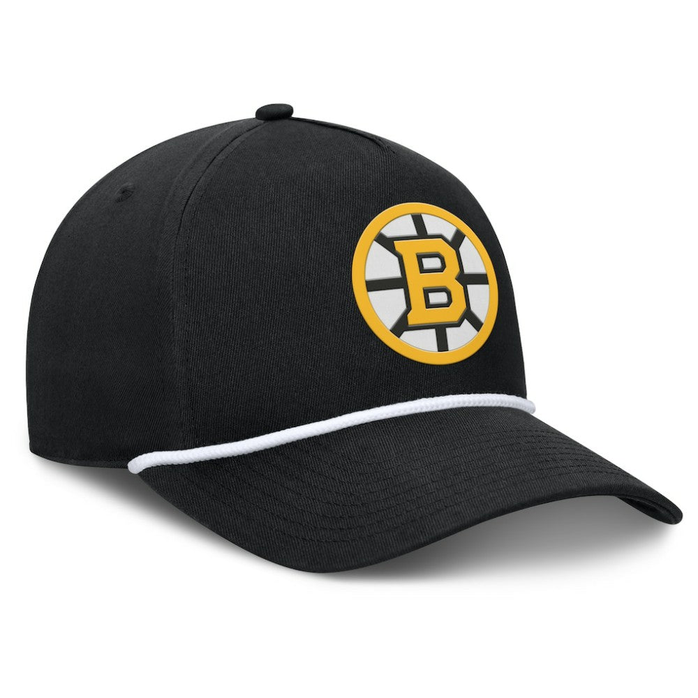Boston Bruins Fanatics Authentic Pro Rink Roper A-Frame Adjustable Hat - Black | US 202498939