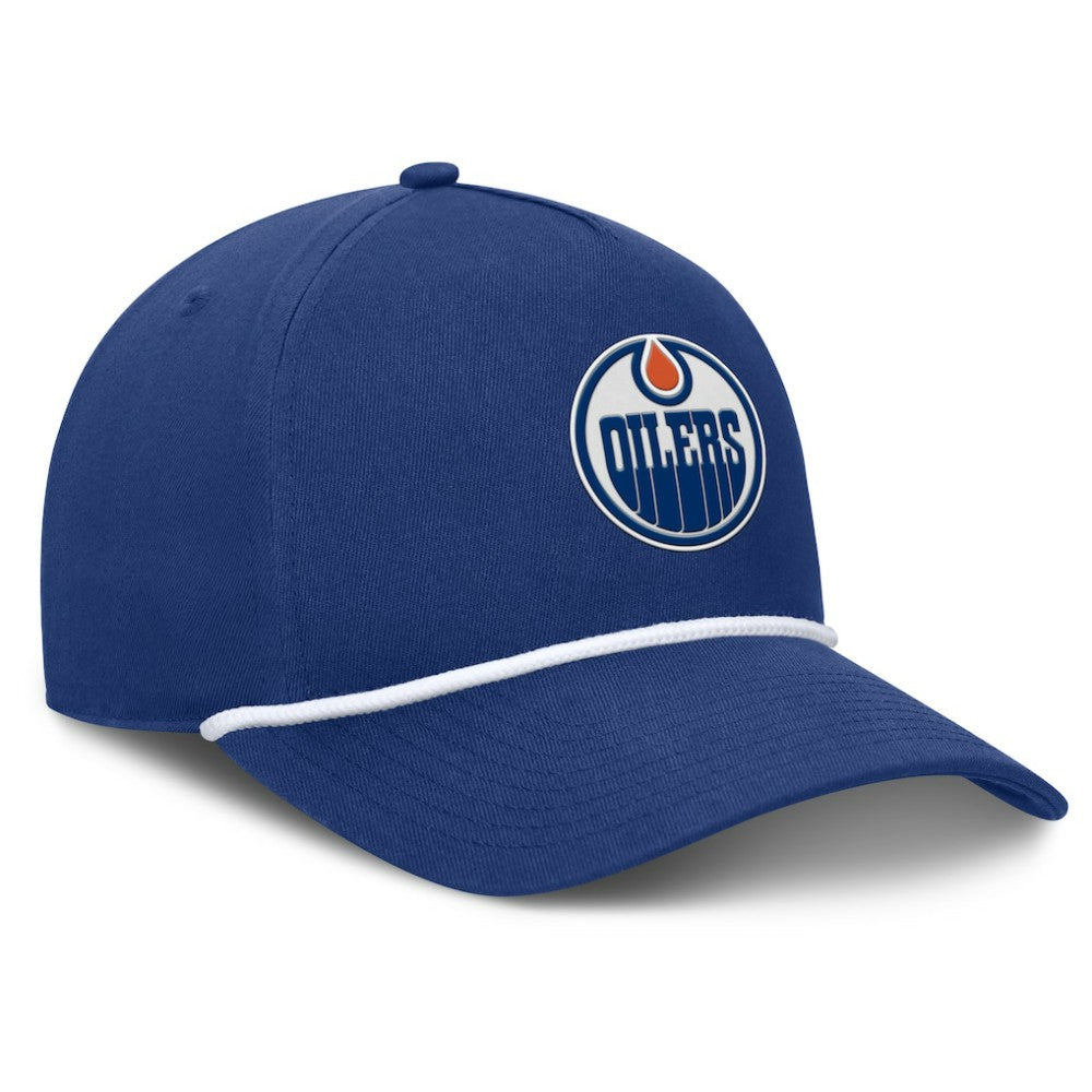 Edmonton Oilers Fanatics Authentic Pro Rink Roper A-Frame Adjustable Hat - Royal | US 202498942