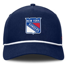 New York Rangers Fanatics Authentic Pro Rink Roper A-Frame Adjustable Hat - Navy | US 202498950