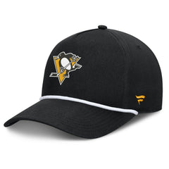 Pittsburgh Penguins Fanatics Authentic Pro Rink Roper A-Frame Adjustable Hat - Black | US 202498954