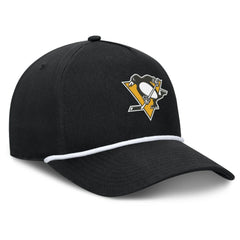 Pittsburgh Penguins Fanatics Authentic Pro Rink Roper A-Frame Adjustable Hat - Black | US 202498954