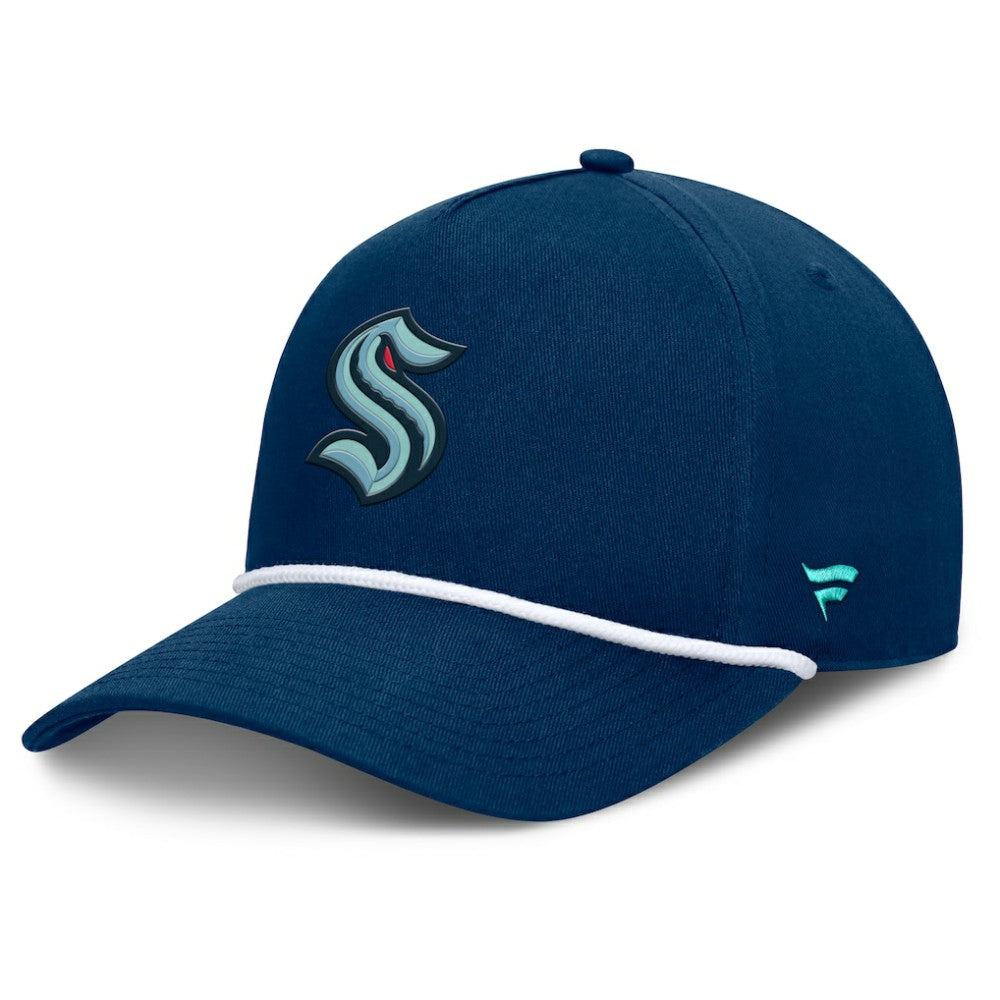 Seattle Kraken Fanatics Authentic Pro Rink Roper A-Frame Adjustable Hat - Deep Sea Blue | US 202498956