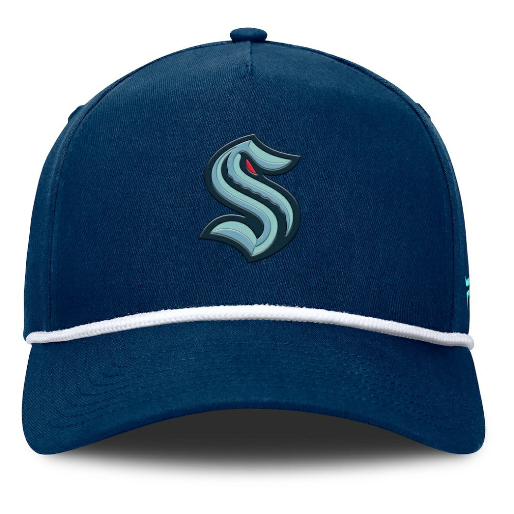Seattle Kraken Fanatics Authentic Pro Rink Roper A-Frame Adjustable Hat - Deep Sea Blue | US 202498956