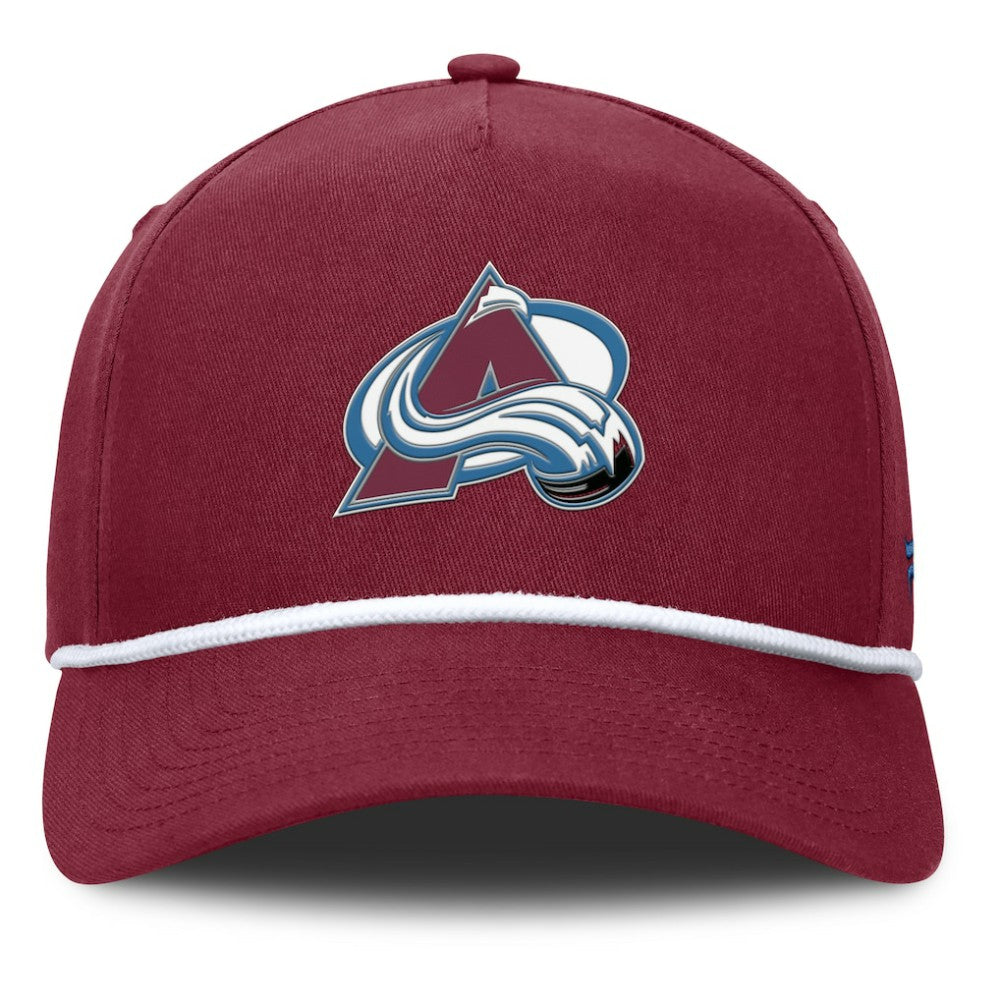 Colorado Avalanche Fanatics Authentic Pro Rink Roper A-Frame Adjustable Hat - Burgundy | US 202498959
