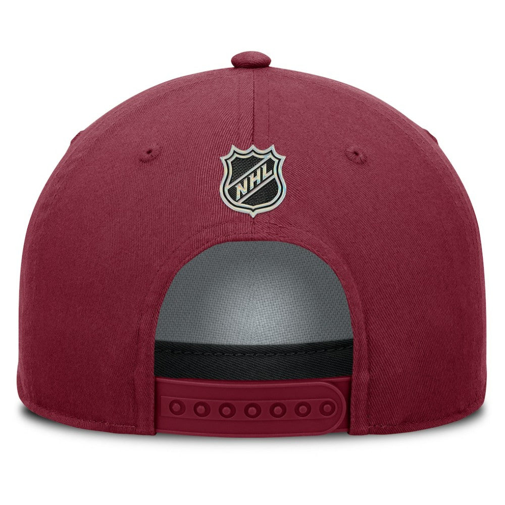 Colorado Avalanche Fanatics Authentic Pro Rink Roper A-Frame Adjustable Hat - Burgundy | US 202498959