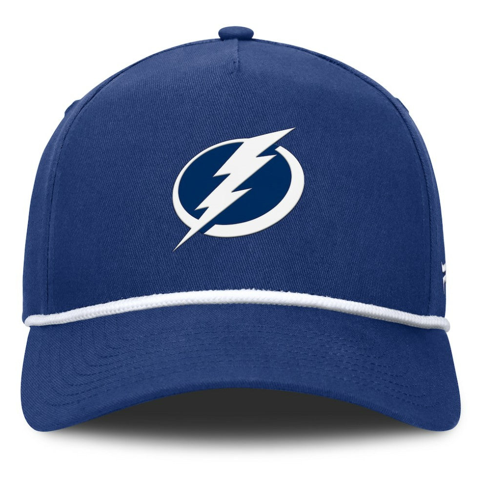 Tampa Bay Lightning Fanatics Authentic Pro Rink Roper A-Frame Adjustable Hat - Blue | US 202498963