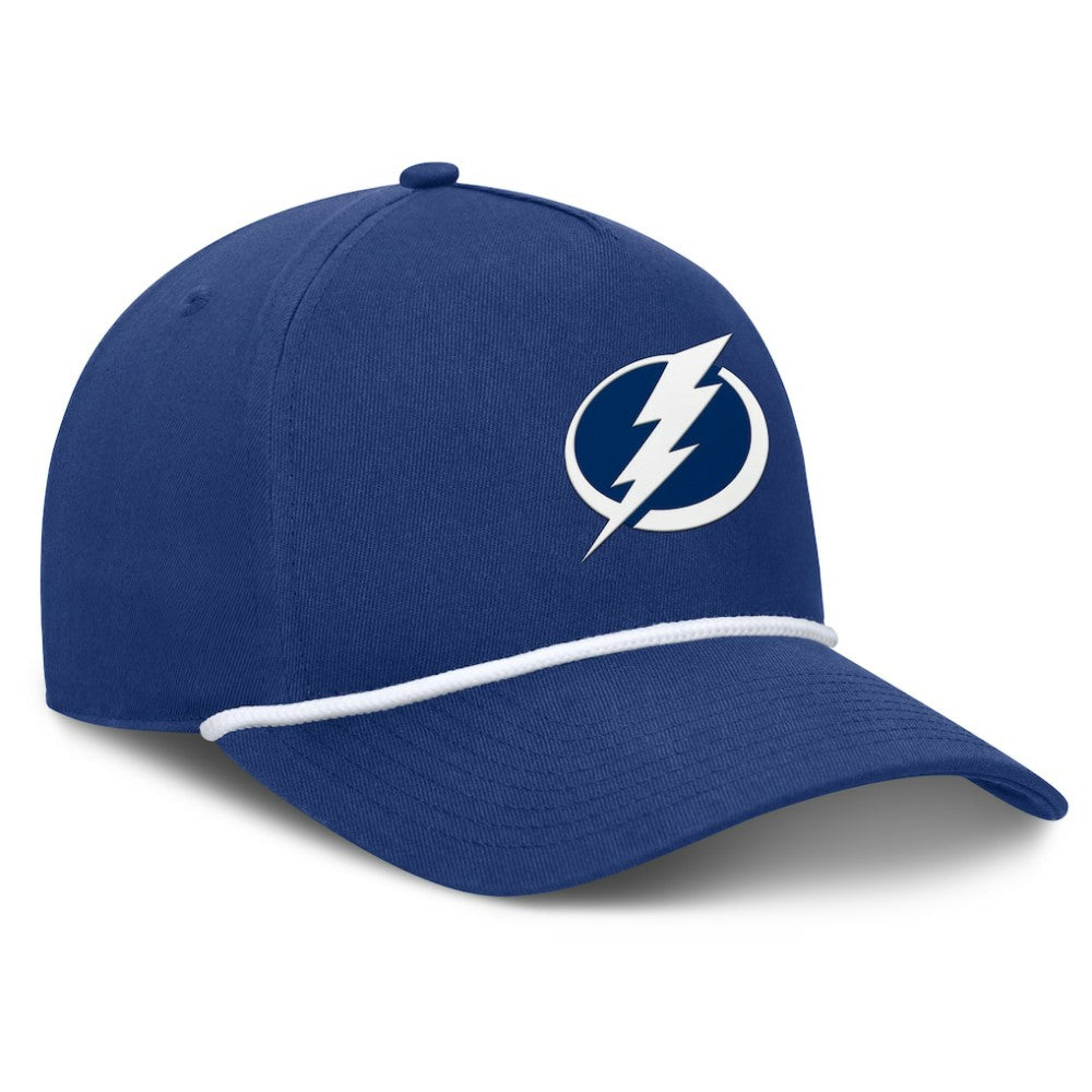 Tampa Bay Lightning Fanatics Authentic Pro Rink Roper A-Frame Adjustable Hat - Blue | US 202498963