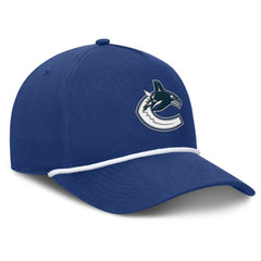 Vancouver Canucks Fanatics Authentic Pro Rink Roper A-Frame Adjustable Hat - Blue | US 202498964
