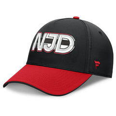 New Jersey Devils Fanatics Authentic Pro Rink Team Code Flex Hat - Black/Red | US 202498970