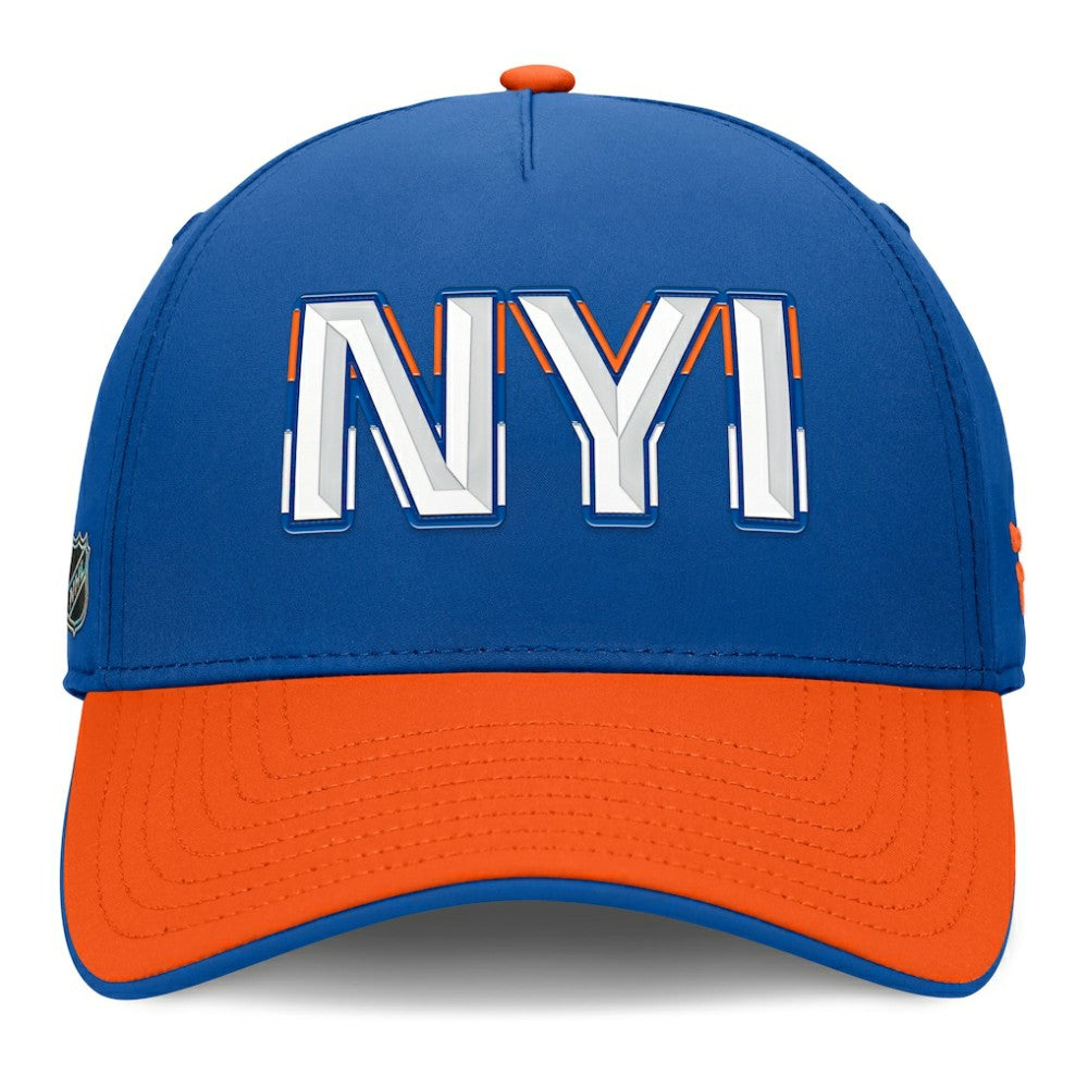 New York Islanders Fanatics Authentic Pro Rink Team Code Flex Hat - Royal/Orange | US 202498971