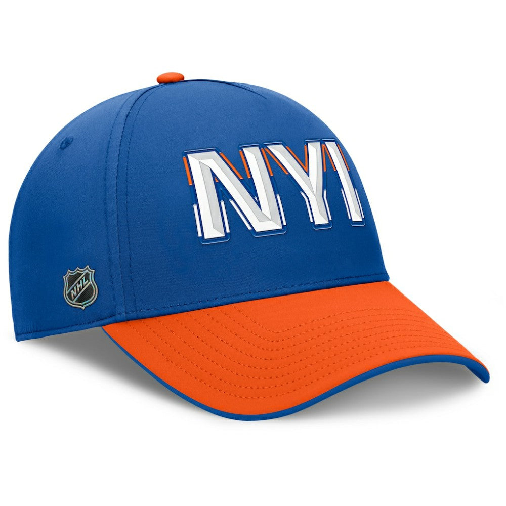 New York Islanders Fanatics Authentic Pro Rink Team Code Flex Hat - Royal/Orange | US 202498971