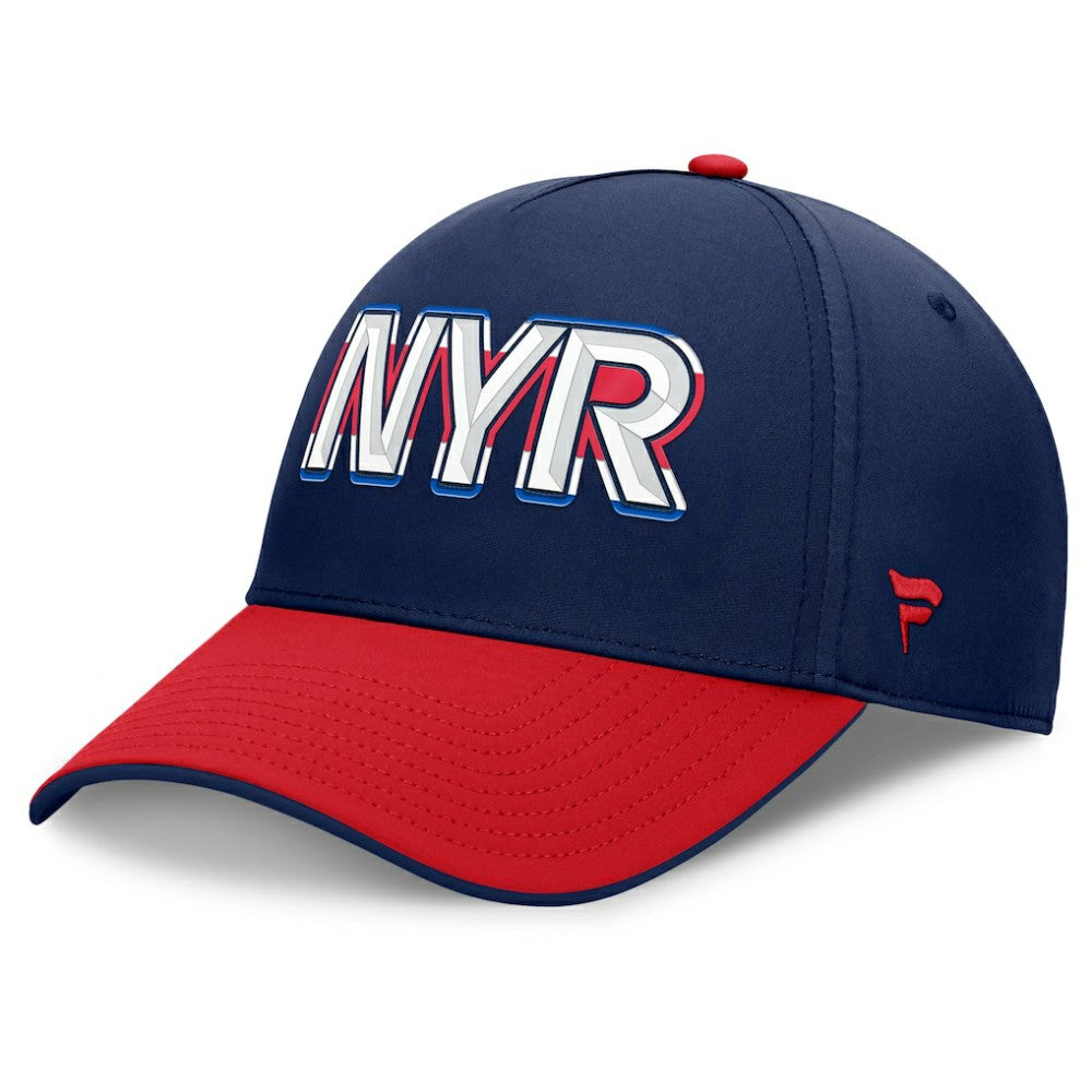 New York Rangers Fanatics Authentic Pro Rink Team Code Flex Hat - Navy/Red | US 202498972