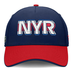 New York Rangers Fanatics Authentic Pro Rink Team Code Flex Hat - Navy/Red | US 202498972