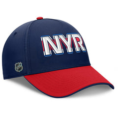 New York Rangers Fanatics Authentic Pro Rink Team Code Flex Hat - Navy/Red | US 202498972
