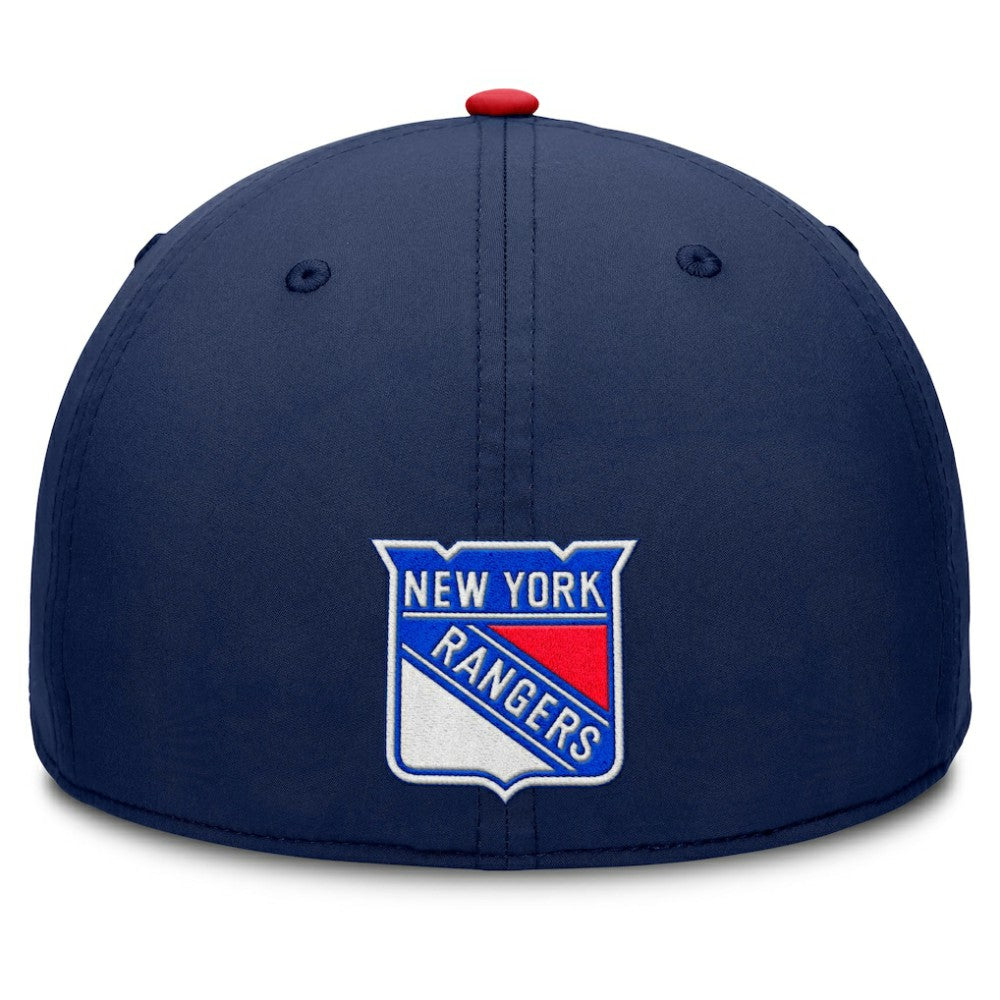 New York Rangers Fanatics Authentic Pro Rink Team Code Flex Hat - Navy/Red | US 202498972