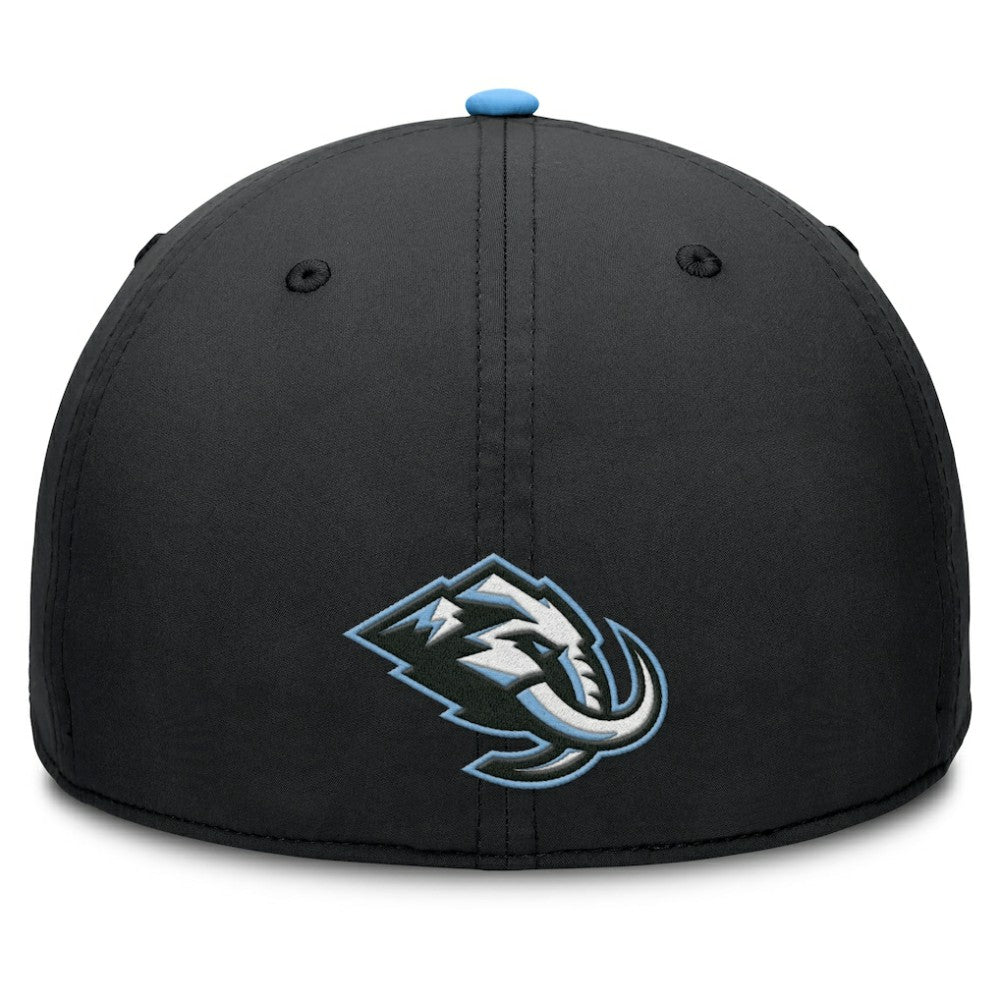 Utah Mammoth Fanatics Authentic Pro Rink Team Code Flex Hat - Black/Light Blue | US 202498973