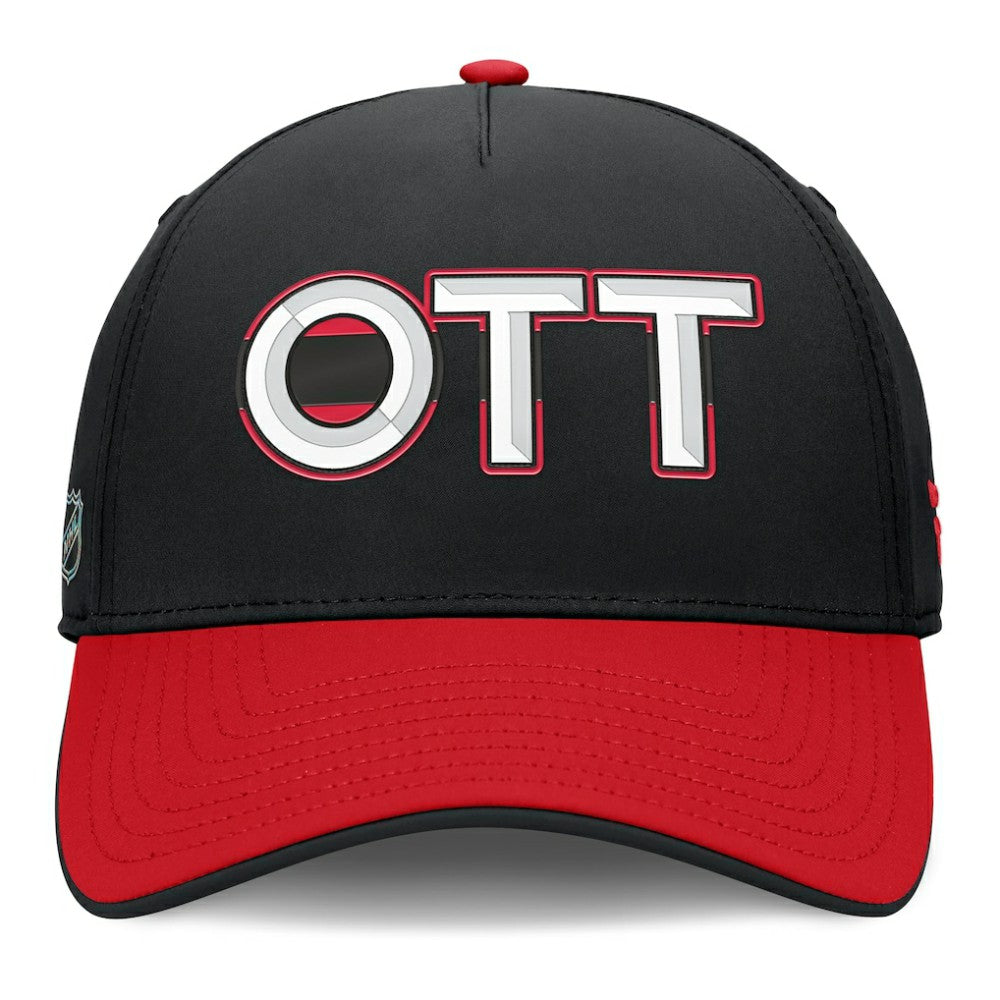 Ottawa Senators Fanatics Authentic Pro Rink Team Code Flex Hat - Black/Red | US 202498974