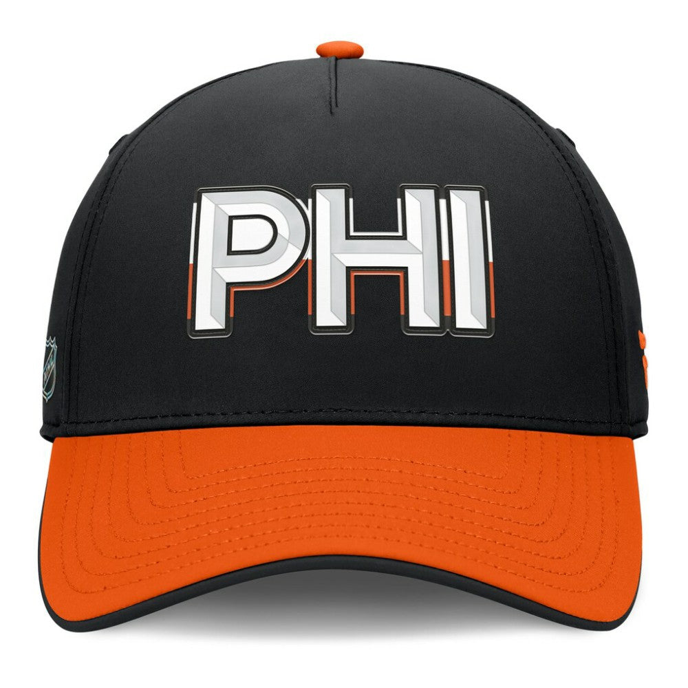 Philadelphia Flyers Fanatics Authentic Pro Rink Team Code Flex Hat - Black/Orange | US 202498975