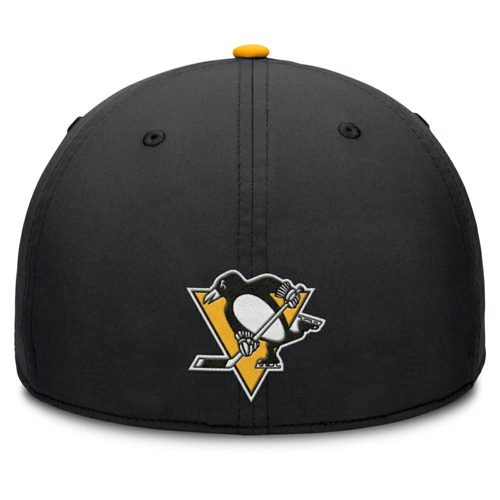 Pittsburgh Penguins Fanatics Authentic Pro Rink Team Code Flex Hat - Black/Gold | US 202498976