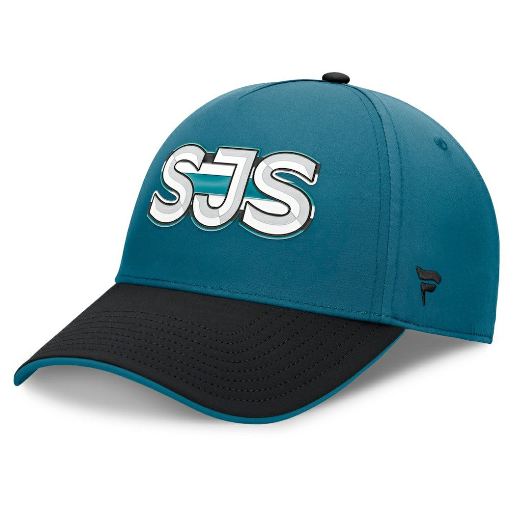 San Jose Sharks Fanatics Authentic Pro Rink Team Code Flex Hat - Teal/Black | US 202498977