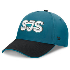 San Jose Sharks Fanatics Authentic Pro Rink Team Code Flex Hat - Teal/Black | US 202498977