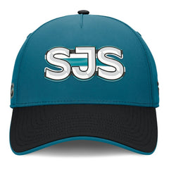 San Jose Sharks Fanatics Authentic Pro Rink Team Code Flex Hat - Teal/Black | US 202498977