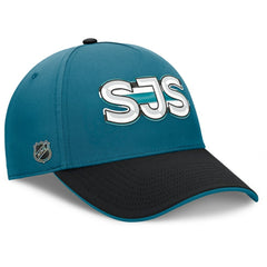 San Jose Sharks Fanatics Authentic Pro Rink Team Code Flex Hat - Teal/Black | US 202498977