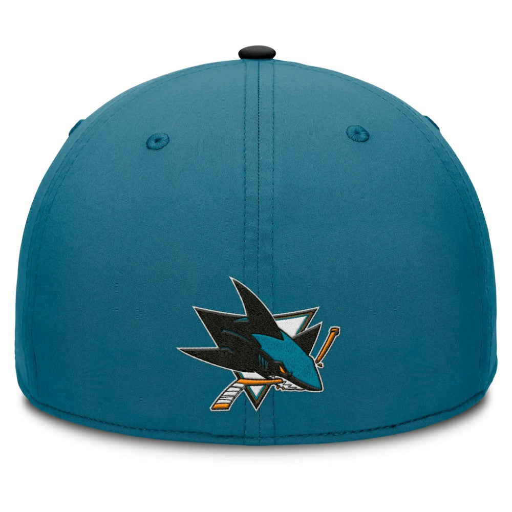 San Jose Sharks Fanatics Authentic Pro Rink Team Code Flex Hat - Teal/Black | US 202498977