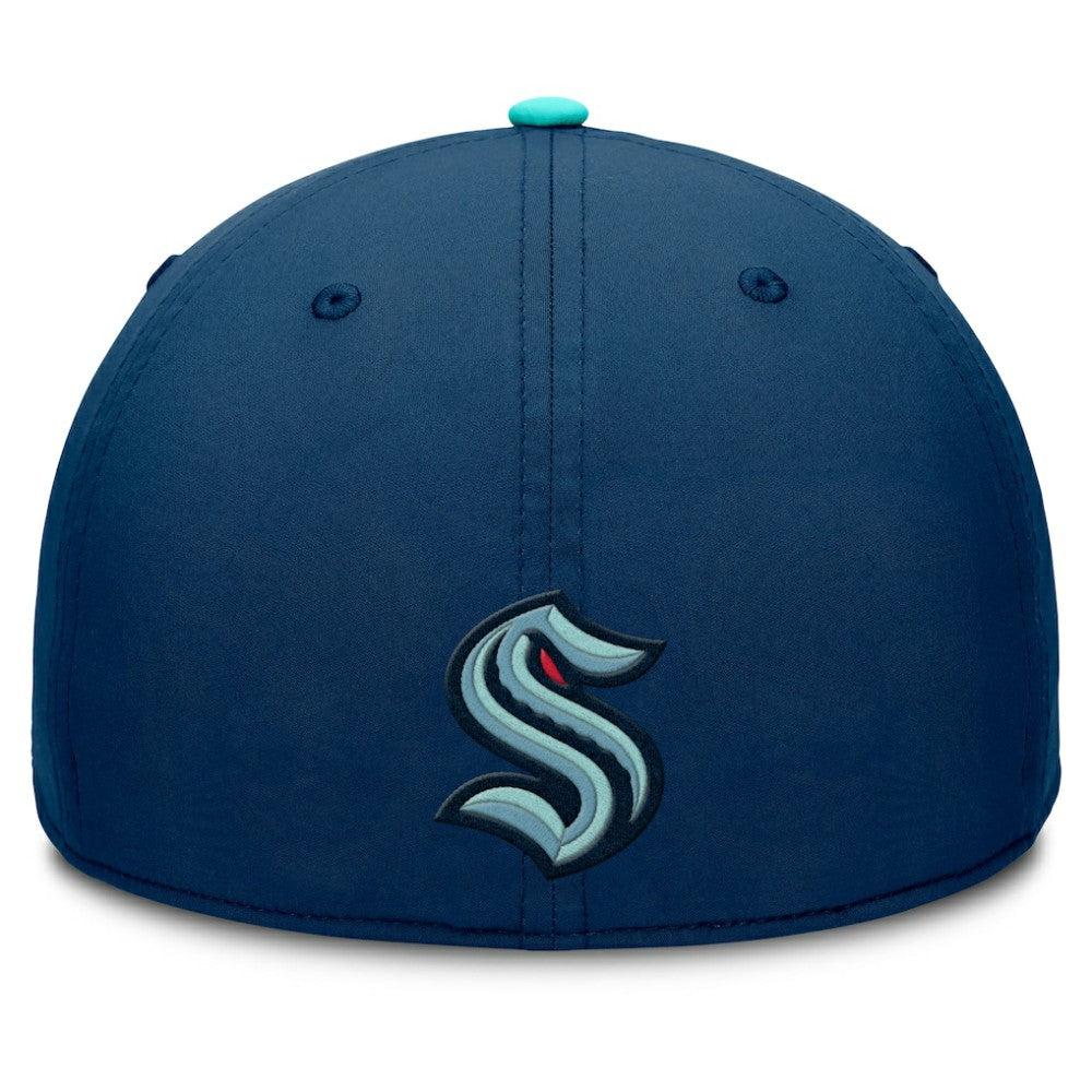 Seattle Kraken Fanatics Authentic Pro Rink Team Code Flex Hat - Deep Sea Blue/Light Blue | US 202498978